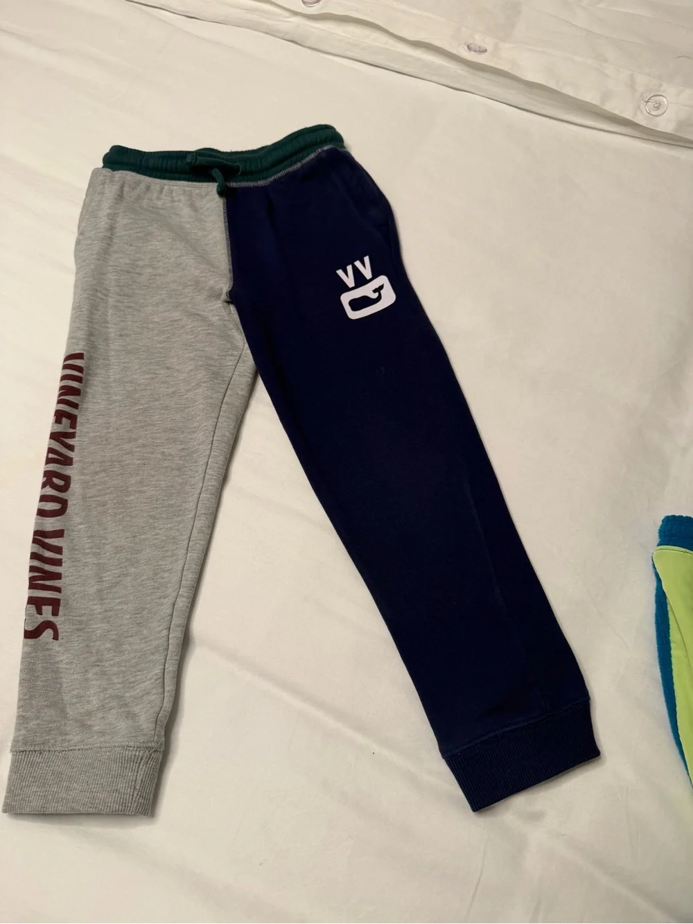 Vineyard Vines Boys' Two-Pair Jogger Set in Teal, Yellow, Gray & Navy
